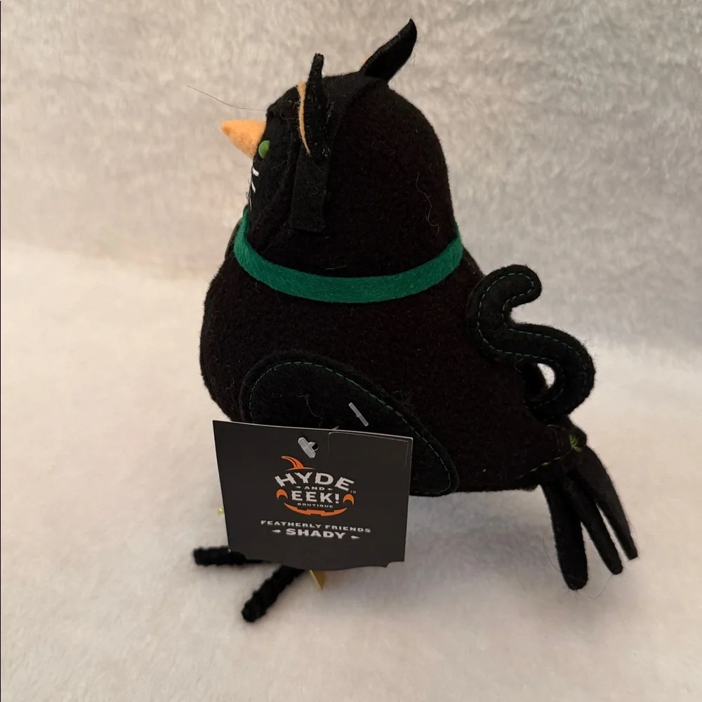 Target Hyde & Eek Featherly Friends Shady Black Cat Halloween Bird NEW